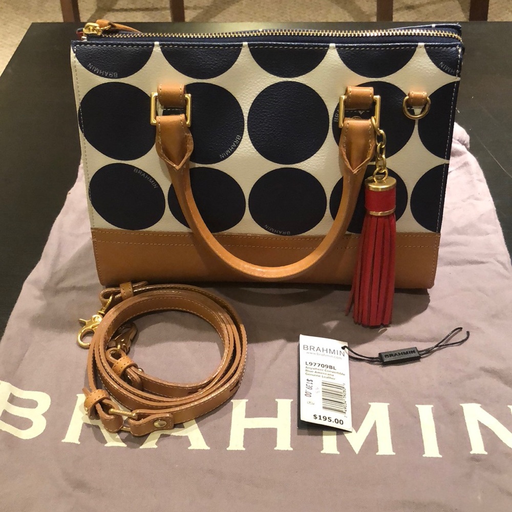 Brahmin Anywhere Convertible Blue Americana